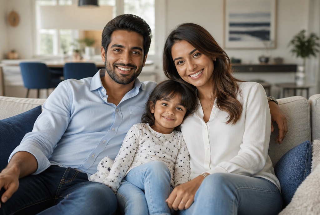 Famille sereine chez elle — protéger ses proches et préparer l'avenir avec D&D Assurances au Luxembourg